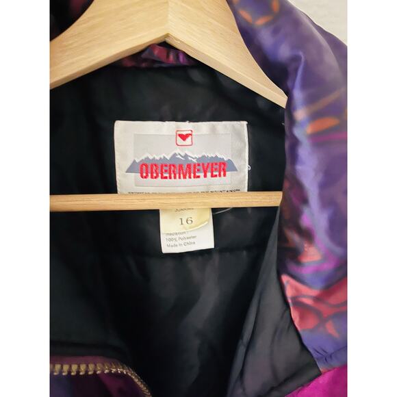Vintage Obermeyer Stardust Ski Jacket Juniors 16 / Women XS‑M Winter Retro Parka - Picture 7 of 8